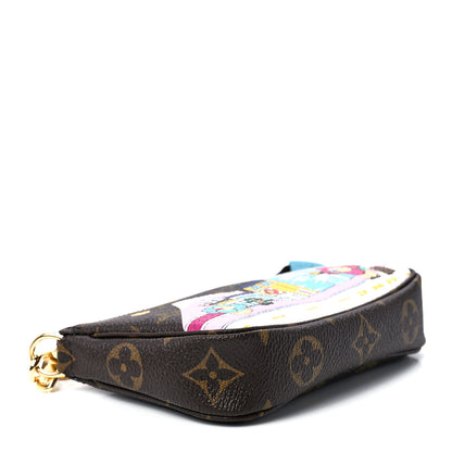 Louis Vuitton Monogram 2022 Christmas Animation Tokyo Mini Pochette Accessories Blue 4 of 12