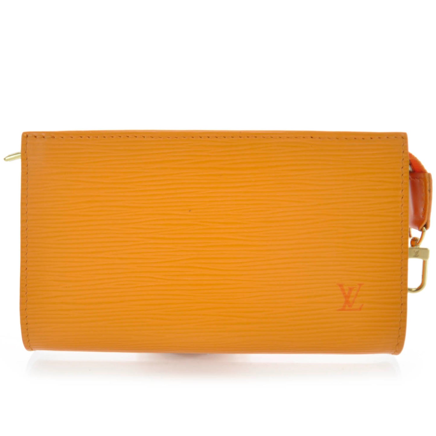 Epi Pochette Accessories Pouch Mandarin