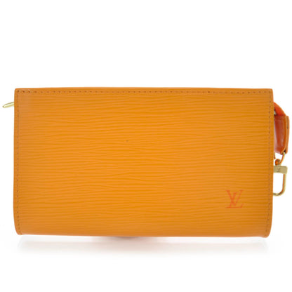 Louis Vuitton Epi Pochette Accessories Pouch Mandarin 1 of 5