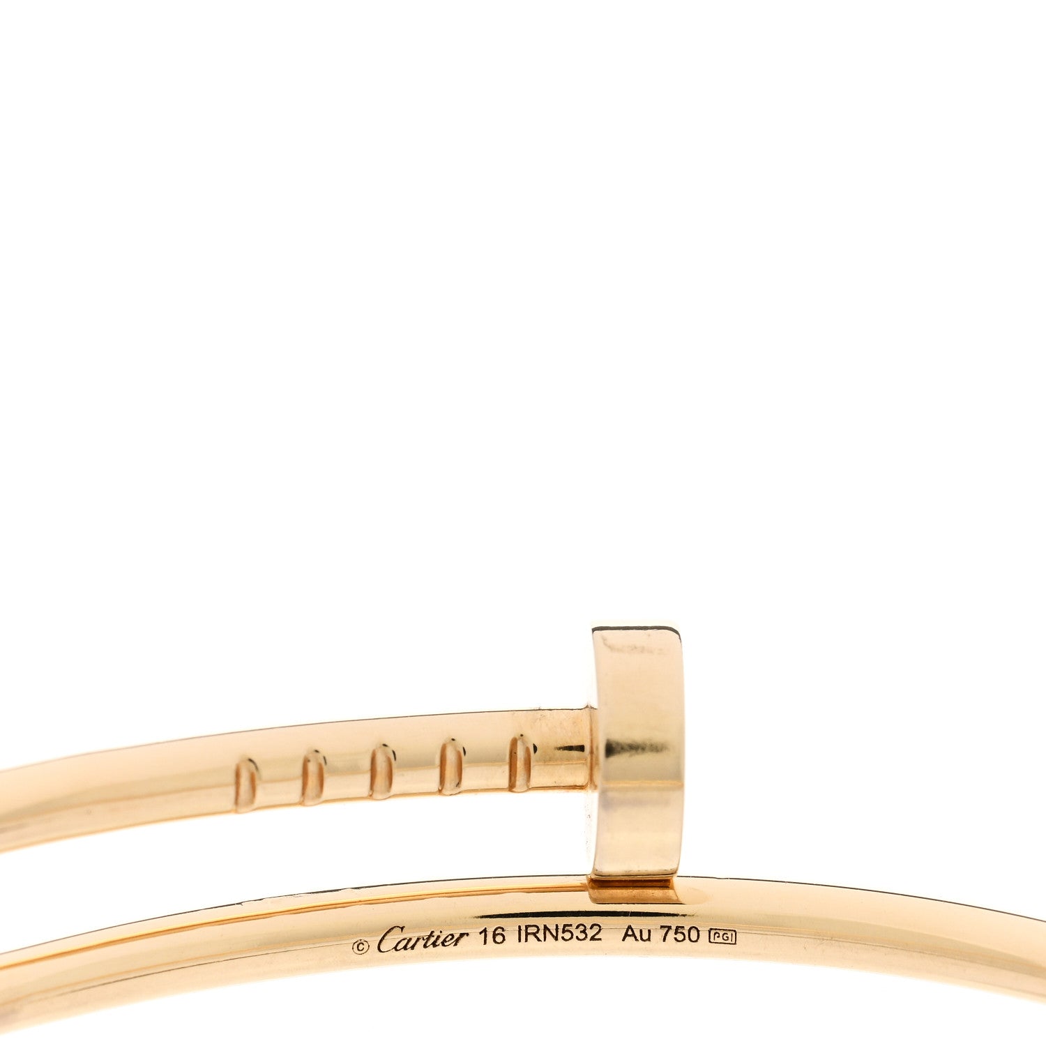 Cartier 18K Yellow Gold Small Juste Un Clou Bracelet 16 3 of 3