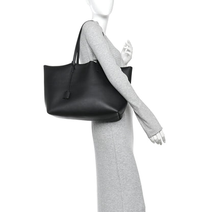 Saint Laurent Calfskin Large Shopping Tote Black 2 of 13