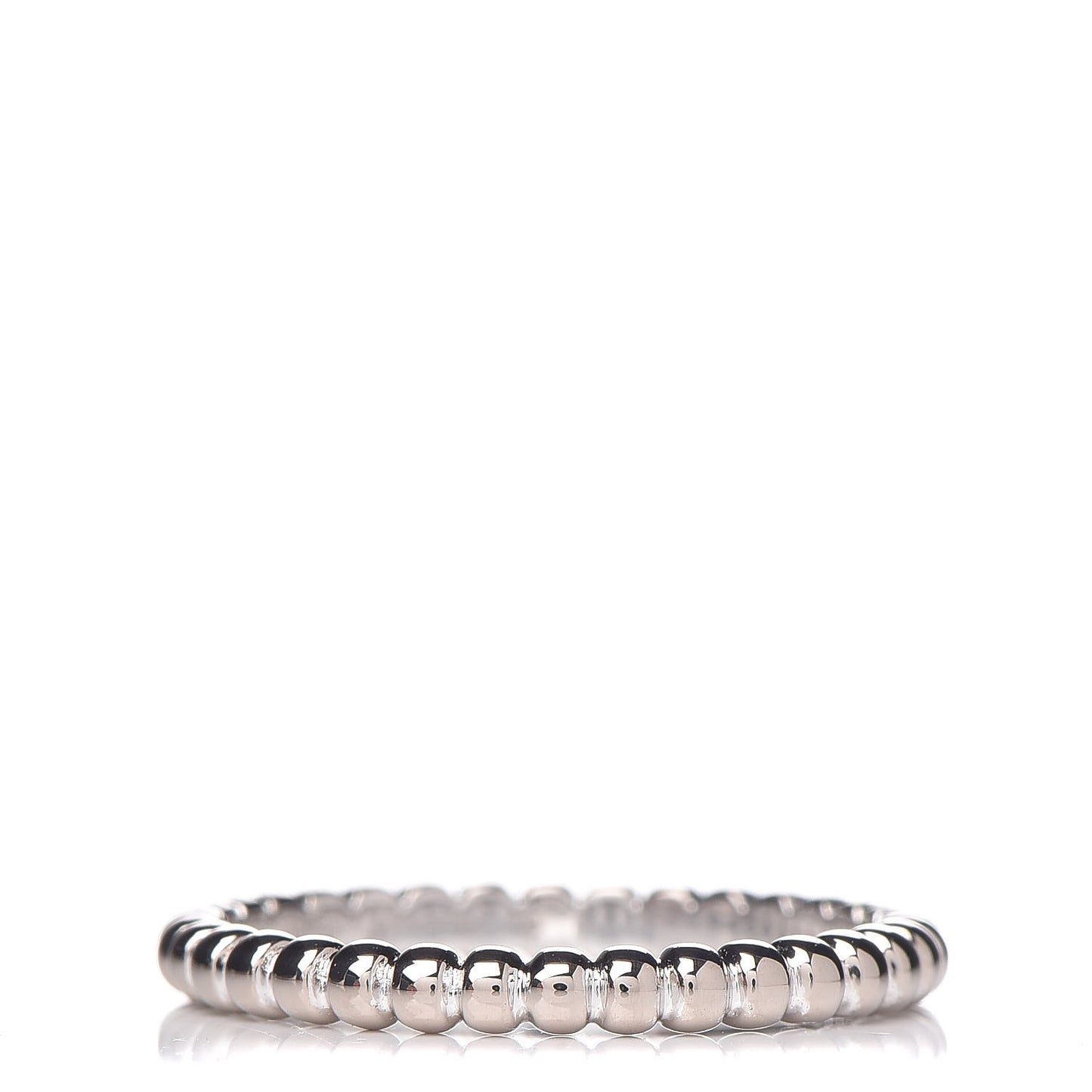 18K White Gold Small Perlee Ring 49 4.75