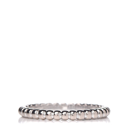 Van Cleef & Arpels 18K White Gold Small Perlee Ring 49 4.75 1 of 5