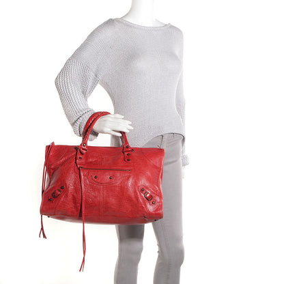 Balenciaga Agneau Classic Hardware Work Rouge Coquelicot 2 of 12