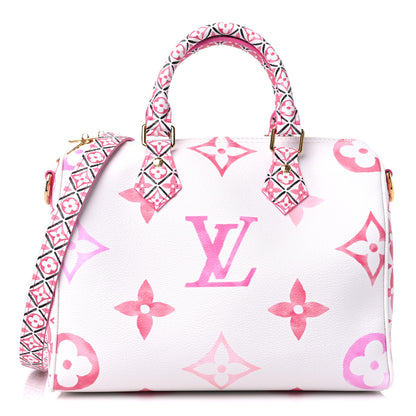 Louis Vuitton Monogram Giant By The Pool 2.0 Speedy Bandouliere 25 Rose 1 of 9