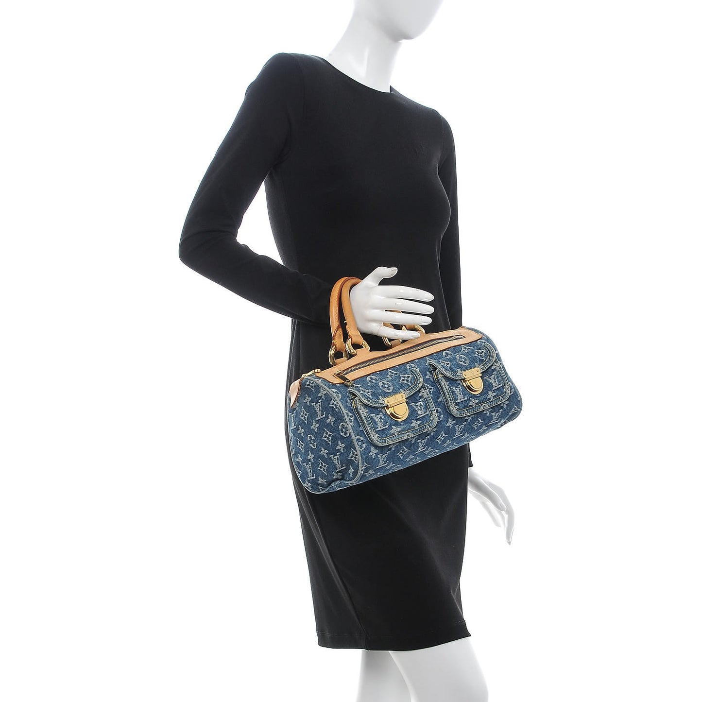 Monogram Denim Neo Speedy Blue