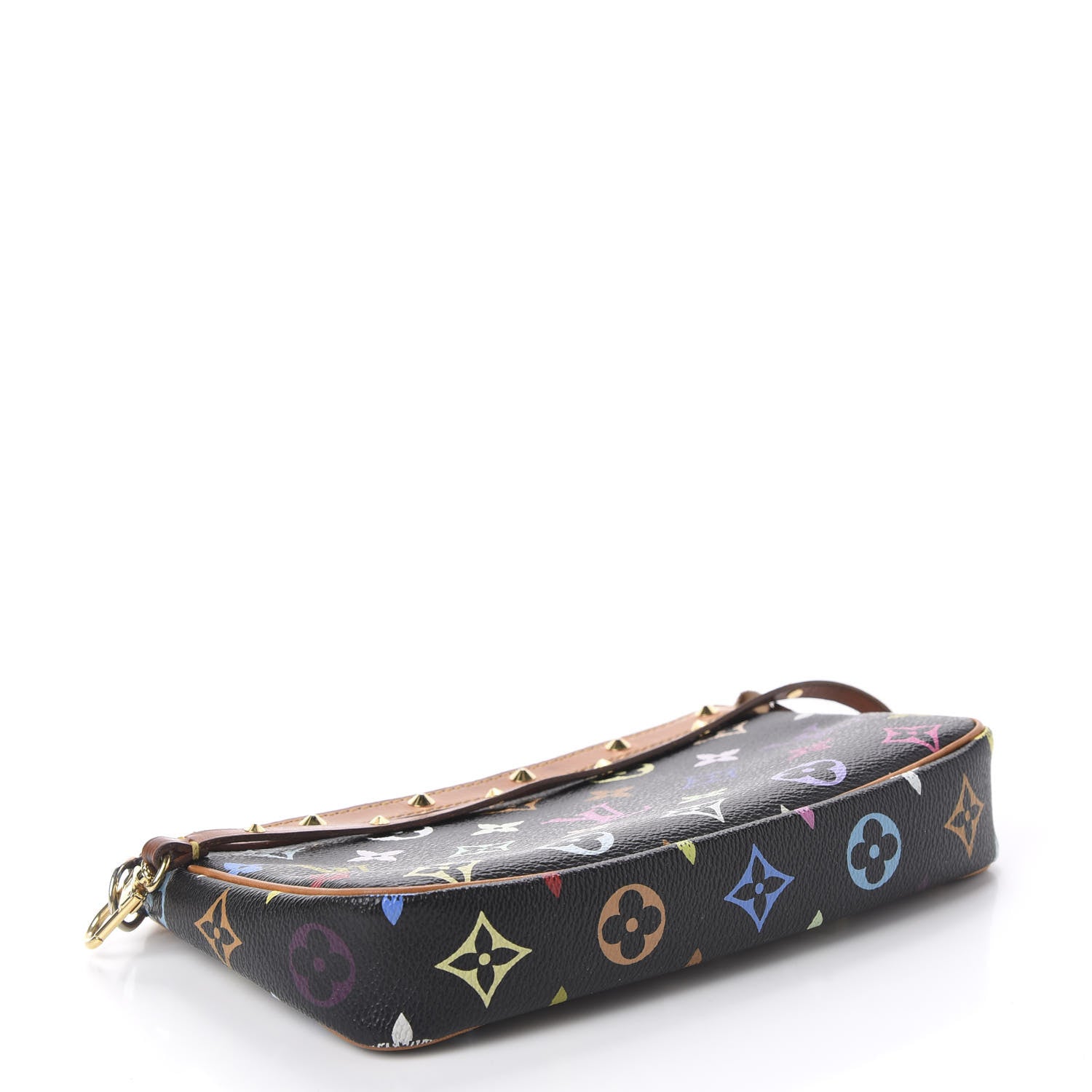 Louis Vuitton Monogram Multicolor Pochette Accessories Black 3 of 10