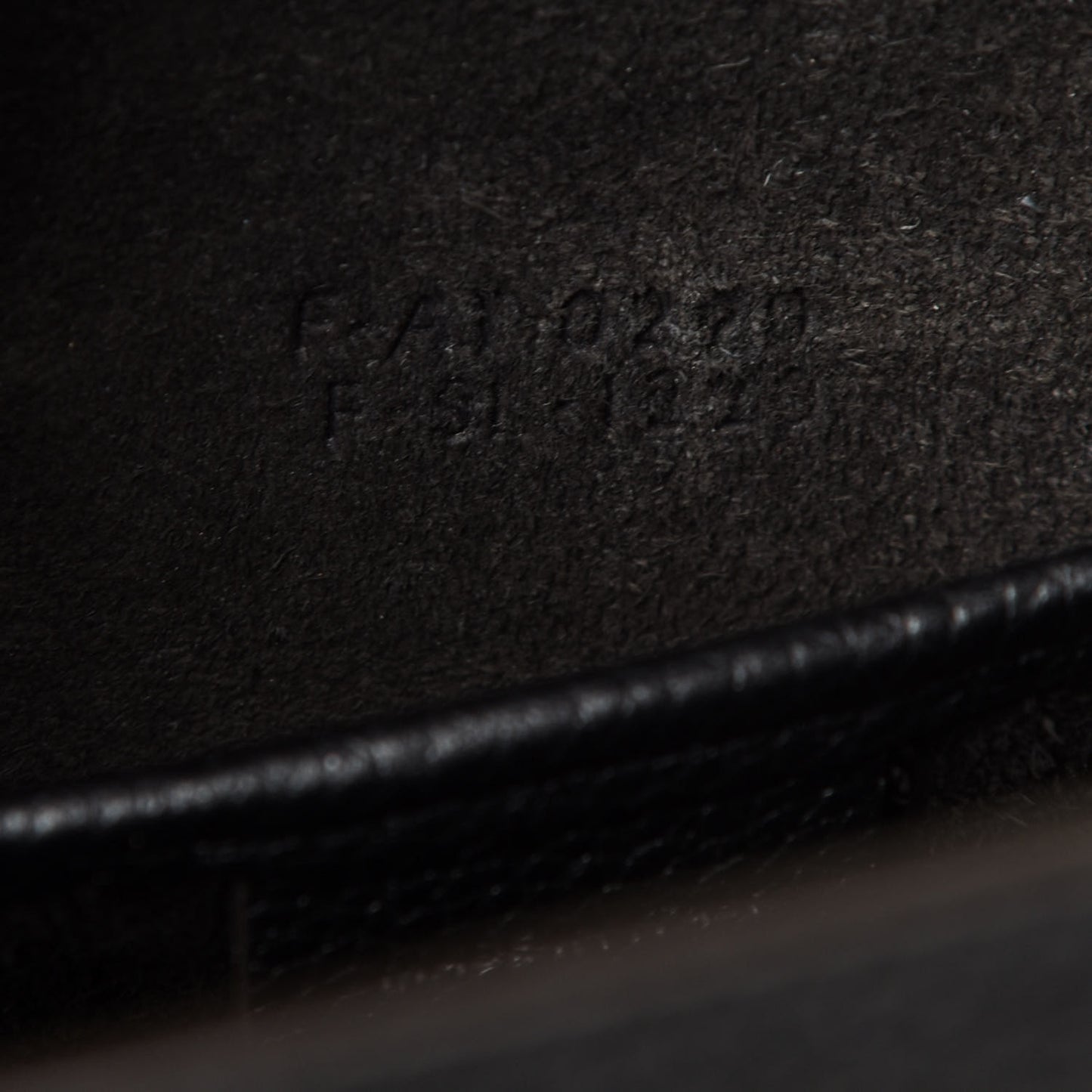 Drummed Calfskin Nano Luggage Black