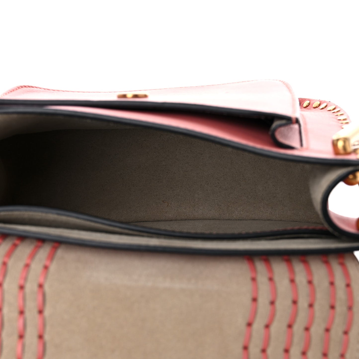Calfskin Braided Mini Hudson Shoulder Bag Misty Rose