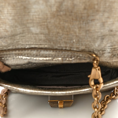 Lanvin Metallic Lambskin Mini Happy Pop Crossbody Gold 5 of 12