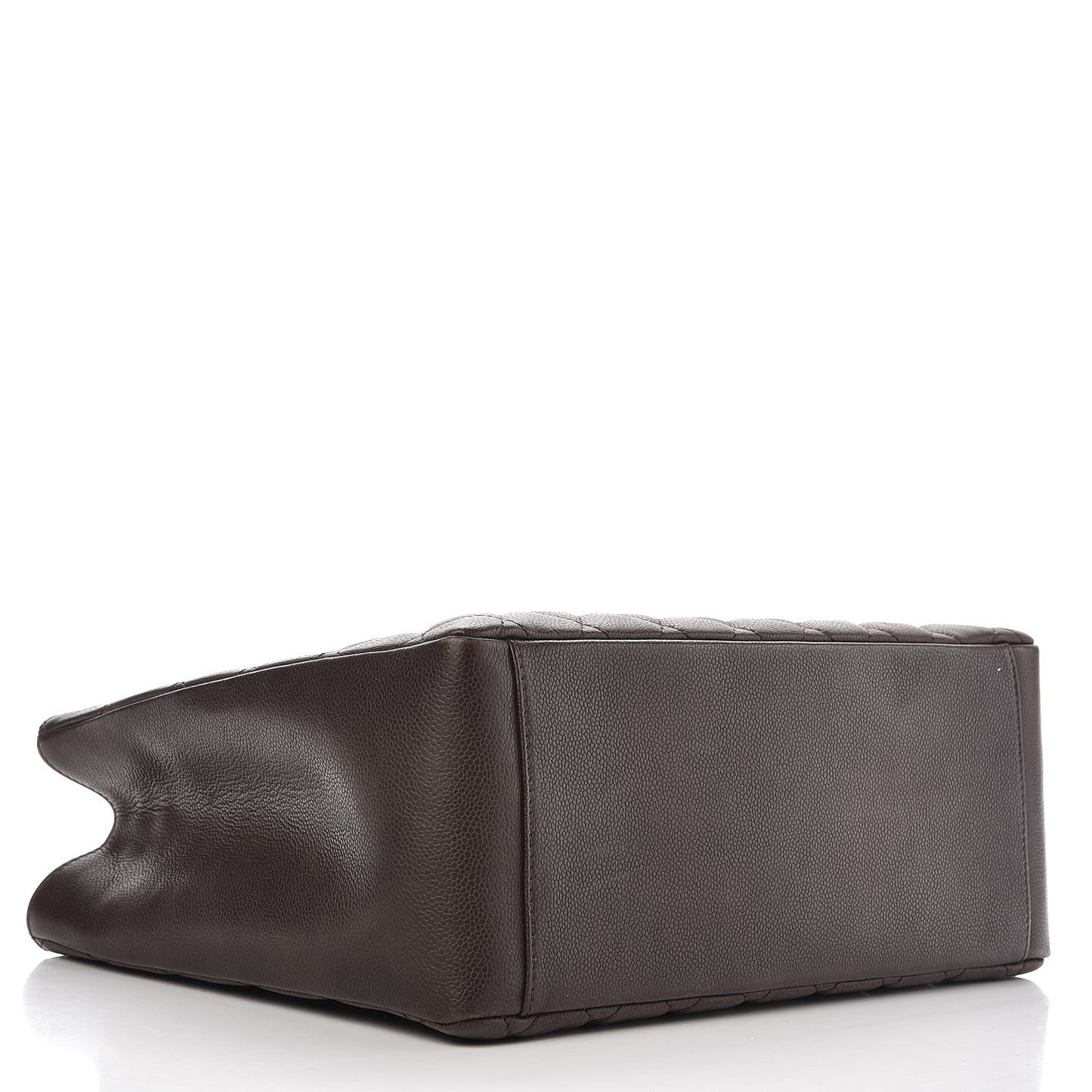 Caviar Quilted Grand Shopping Tote GST Dark Brown