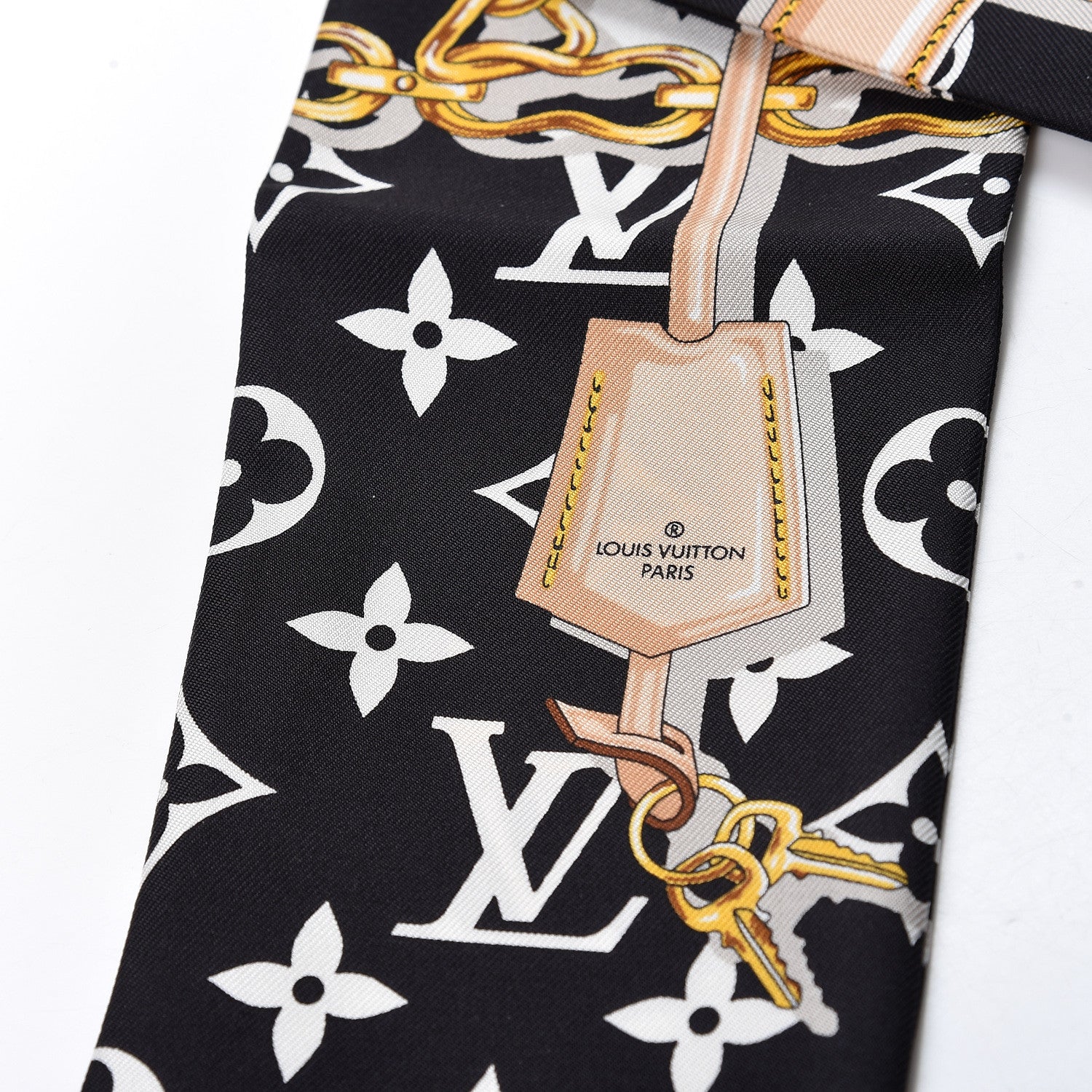 Louis Vuitton Silk Monogram Confidential Bandeau Black 2 of 5