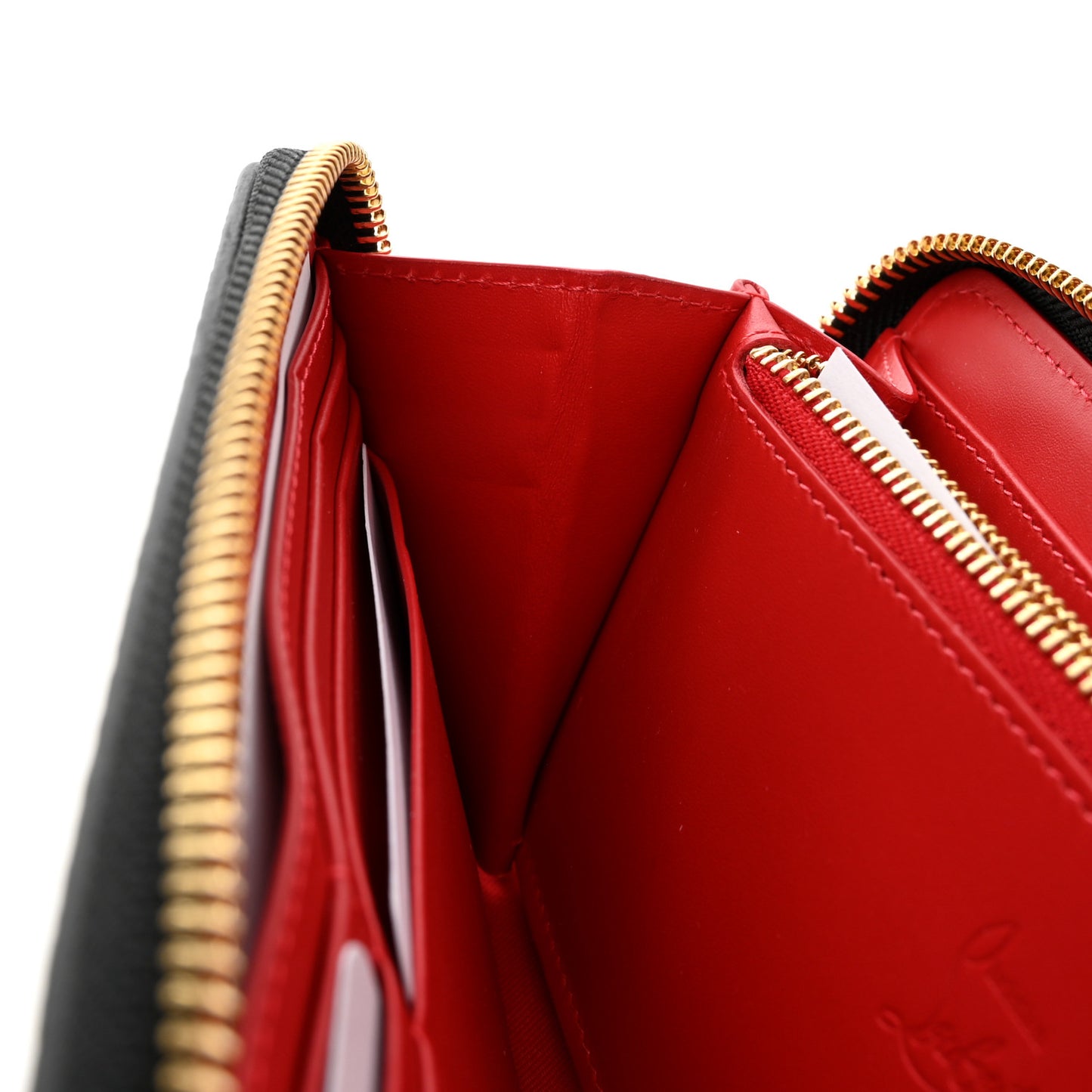 Calfskin Empire Leopard Panettone Zip Around Wallet Brown