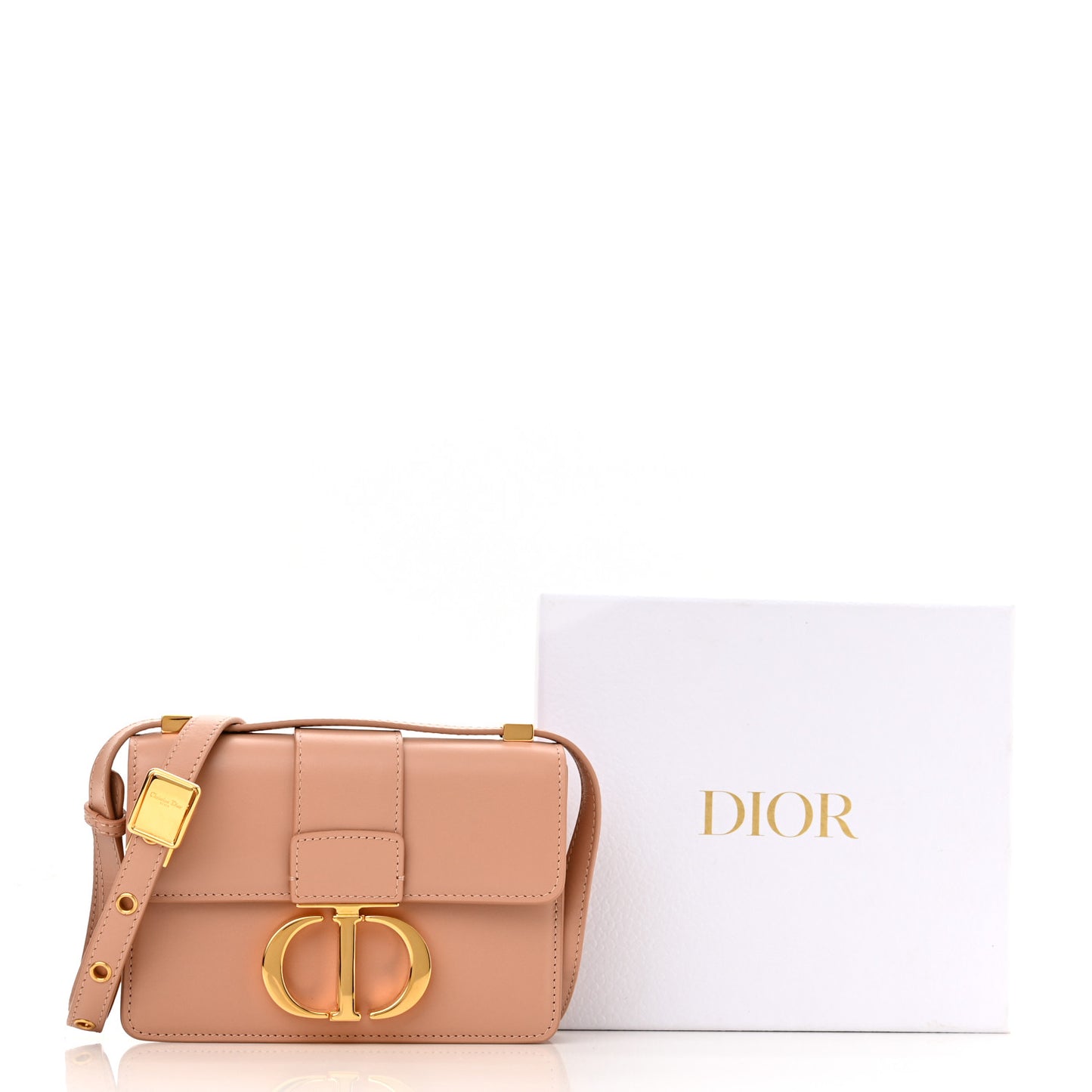 Box Calfskin Micro 30 Montaigne Flap Bag Rose Des Vents