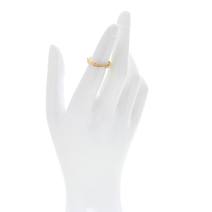 David Yurman 18K Yellow Gold Diamond 4mm Petite Infinity Twisted Ring 46 3.75 2 of 5