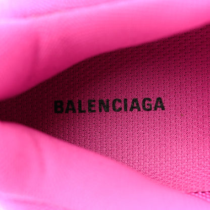 Balenciaga Fabric Mesh Clear Sole Fluo Womens Triple S Sneakers 37 Pink 7 of 11