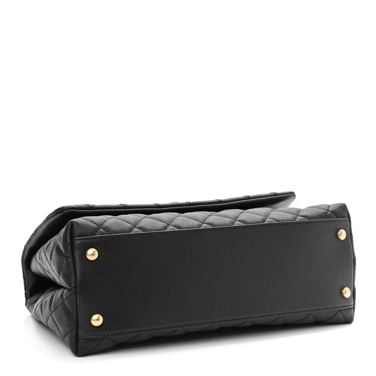 Chanel Caviar Quilted Small Coco Handle Flap Black 4 of 11