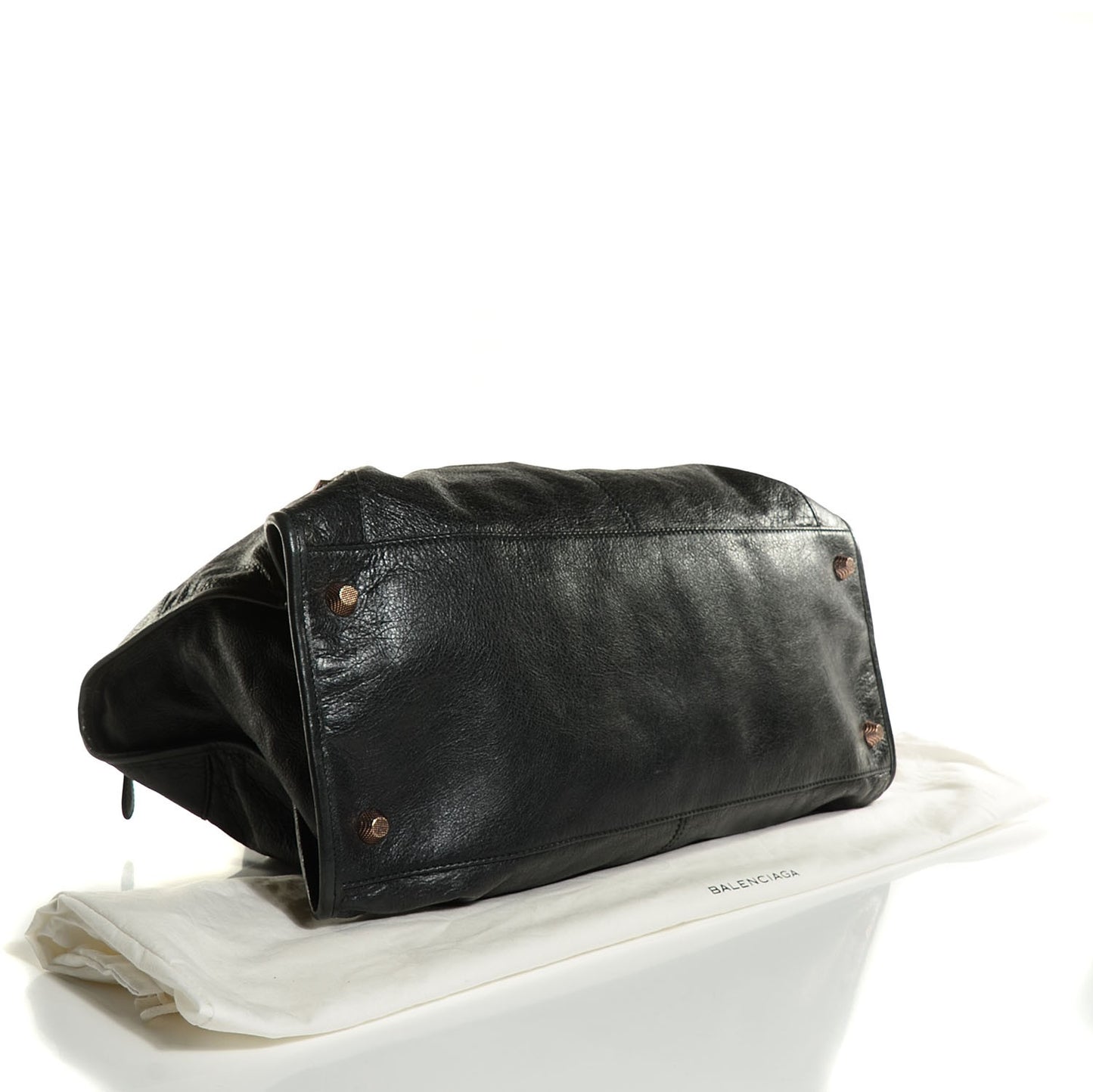 Agneau Giant 12 Rose Gold Hardware Work Black