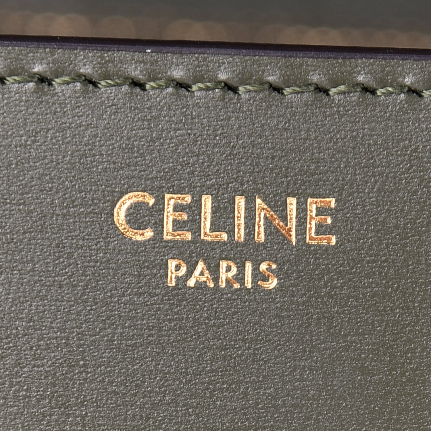 Celine Box Calfskin Classic Box Medium Flap Bag Army Green 6 of 9