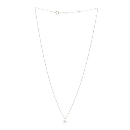 Tiffany Platinum Diamond .30ct Solitaire Pendant Necklace 3 of 5