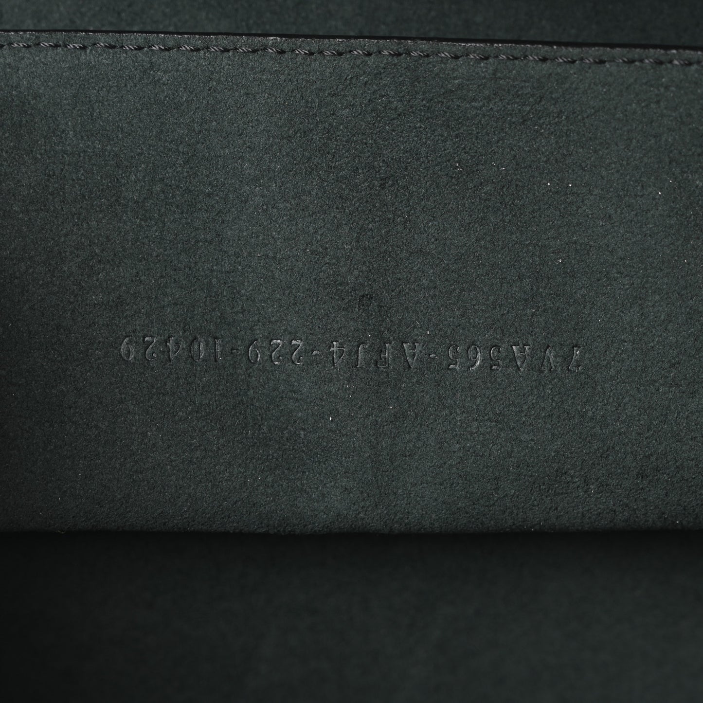 Vitello King FF Lines Embossed Baguette Soft Trunk Black