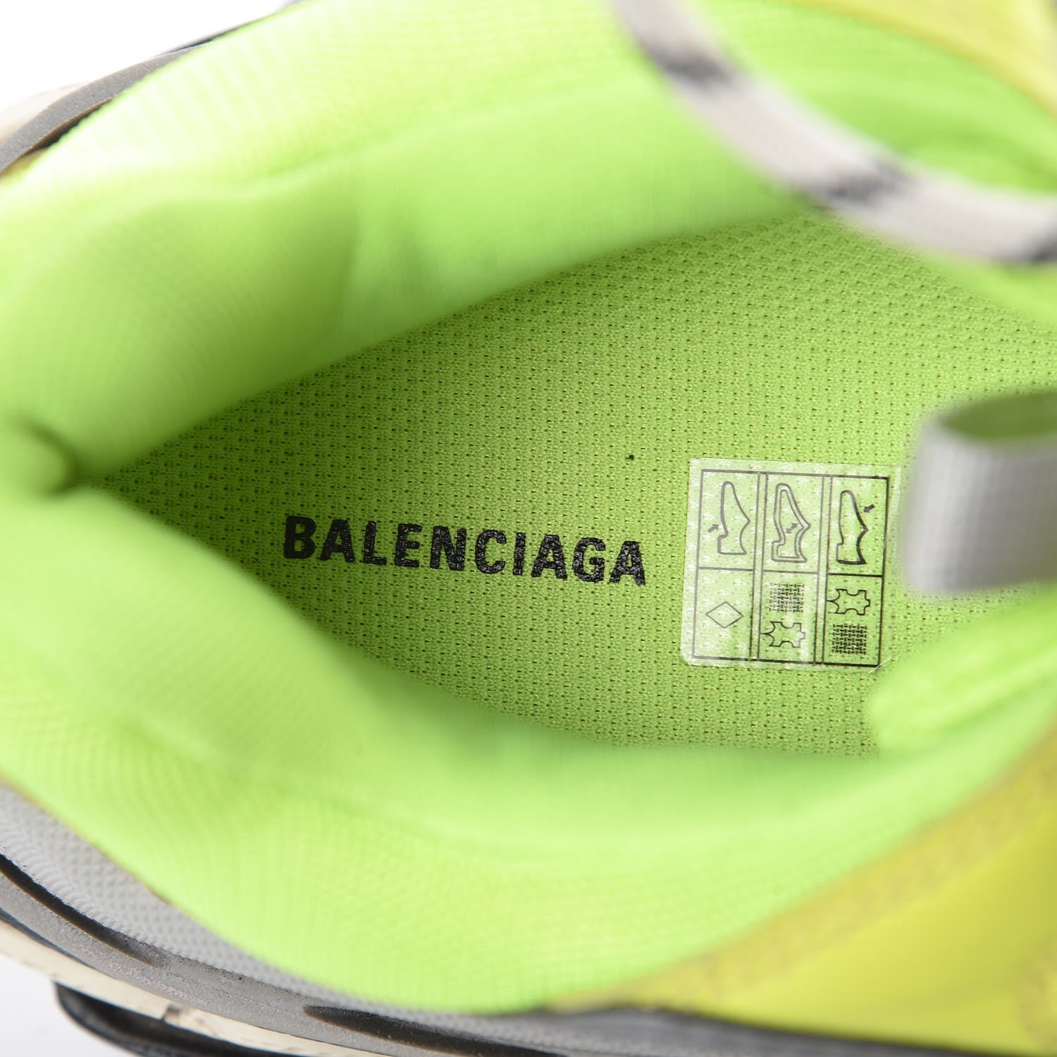 Balenciaga Mesh Nubuck Mens Triple S Sneakers 42 Jaune Fluo 6 of 9