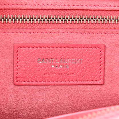 Saint Laurent Grained Calfskin Small Cabas Rive Gauche Rose Clair 6 of 9