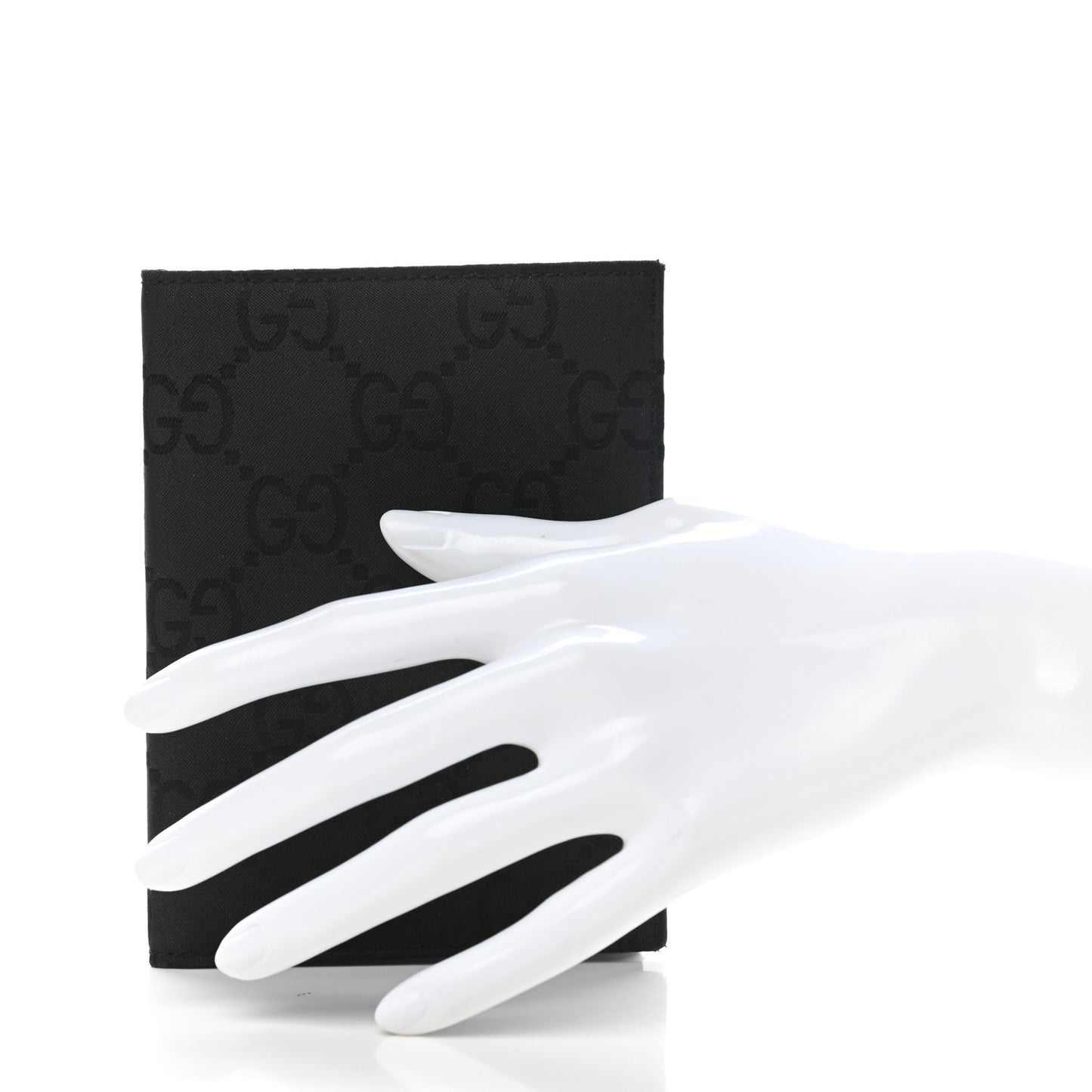 Nylon Monogram Passport Case Black