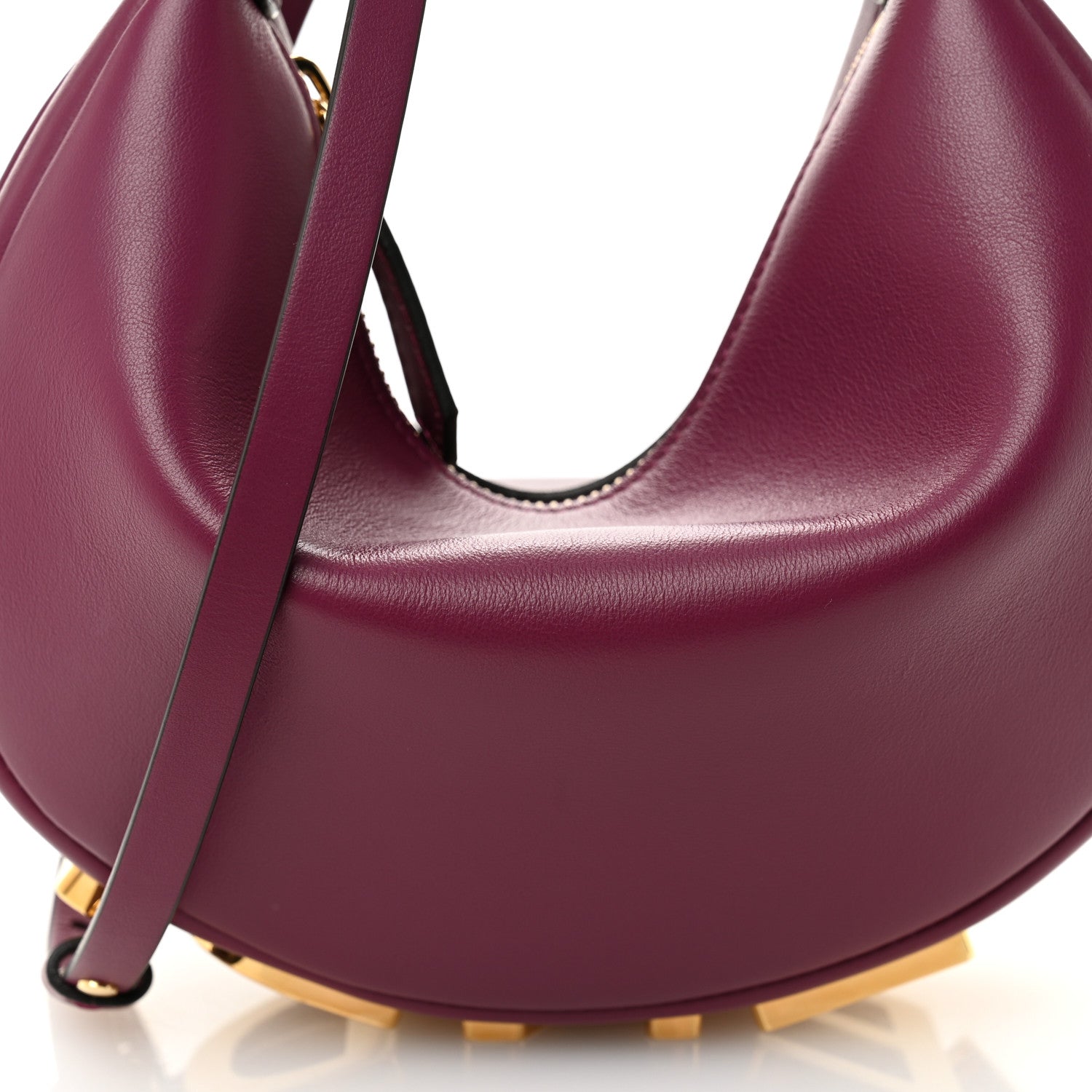 Fendi Vitello Grace Matte Mini Fendigraphy Hobo Bag Rosso Roma 8 of 10