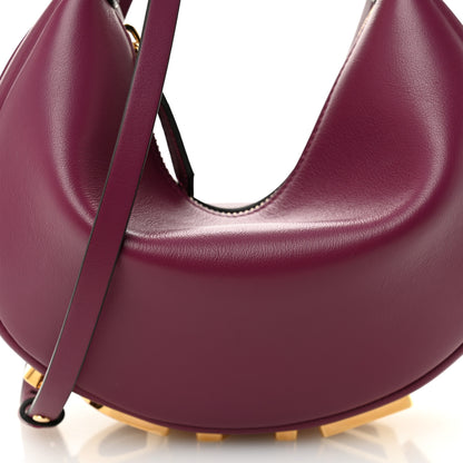 Fendi Vitello Grace Matte Mini Fendigraphy Hobo Bag Rosso Roma 8 of 10
