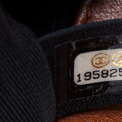 Chanel Calfskin Embossed Small Cordoba Boy Flap Brown 9 of 15