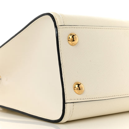 Prada Saffiano Soft Calfskin Zippered Tote  White 8 of 11