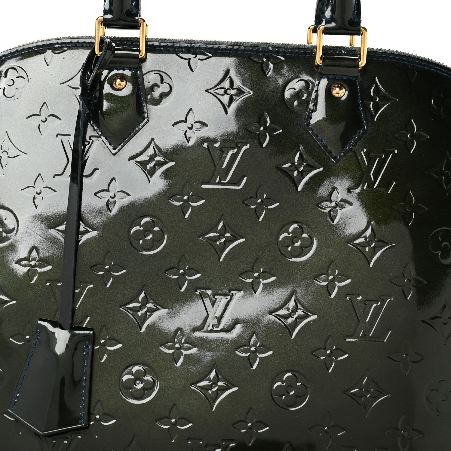 Louis Vuitton Vernis Alma GM Blue Nuit 8 of 10