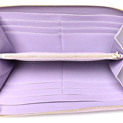 Celine Lambskin Large Zip Around Multifunction Wallet Light Purple Royal Blue 5 of 8
