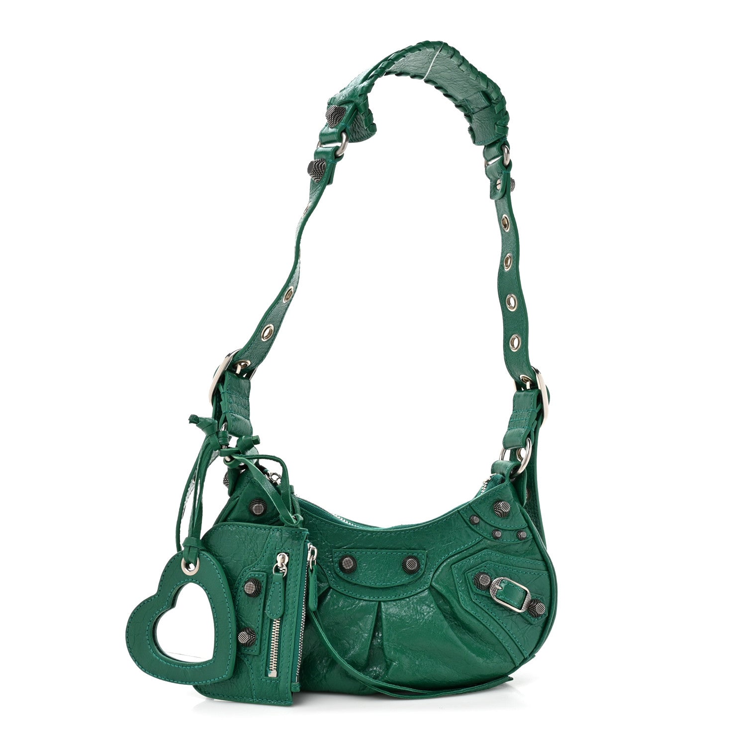 Balenciaga Agneau Arena Le Cagole Shoulder Bag XS Jade 3 of 11