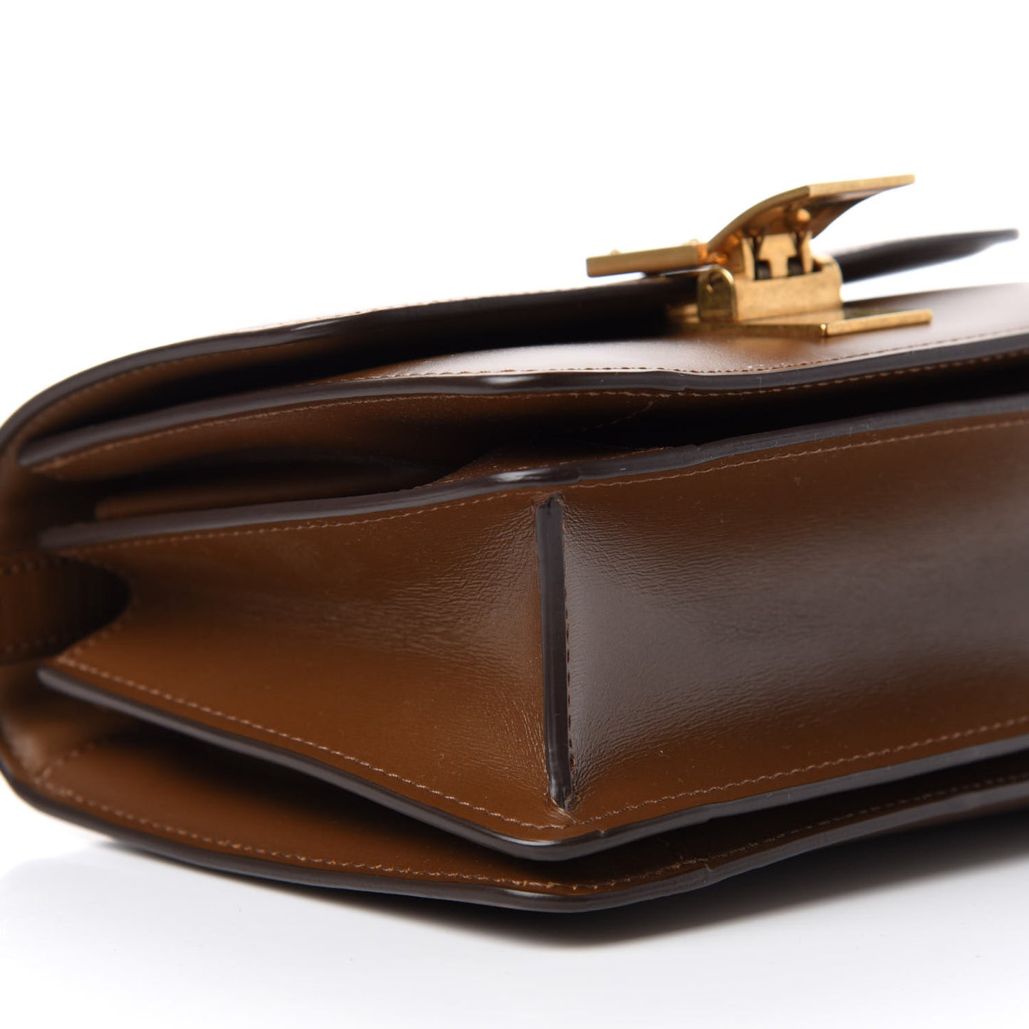 Smooth Calfskin Small Classic Box Flap Bag Camel