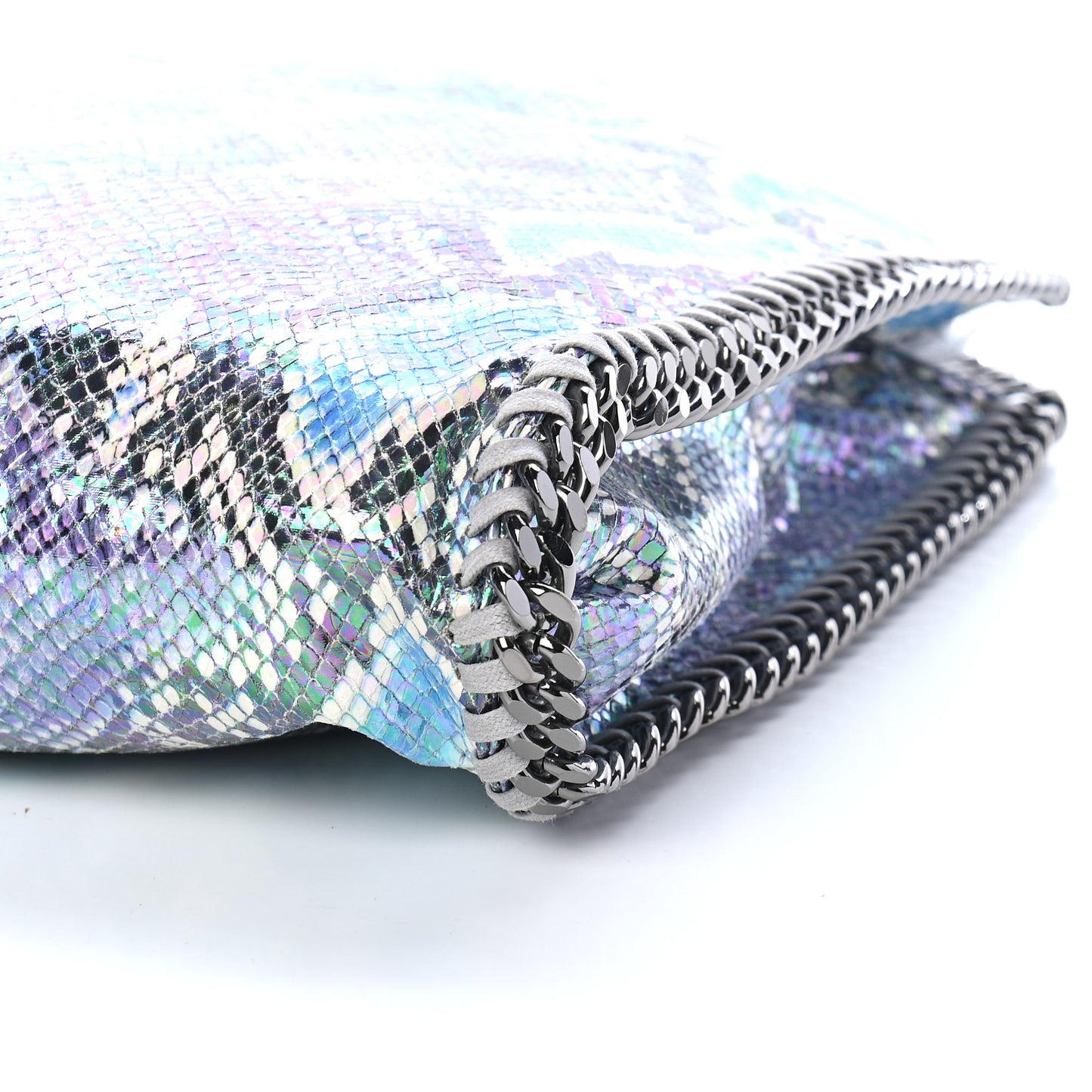 Eco Python Oleographic Small Falabella Tote Navy