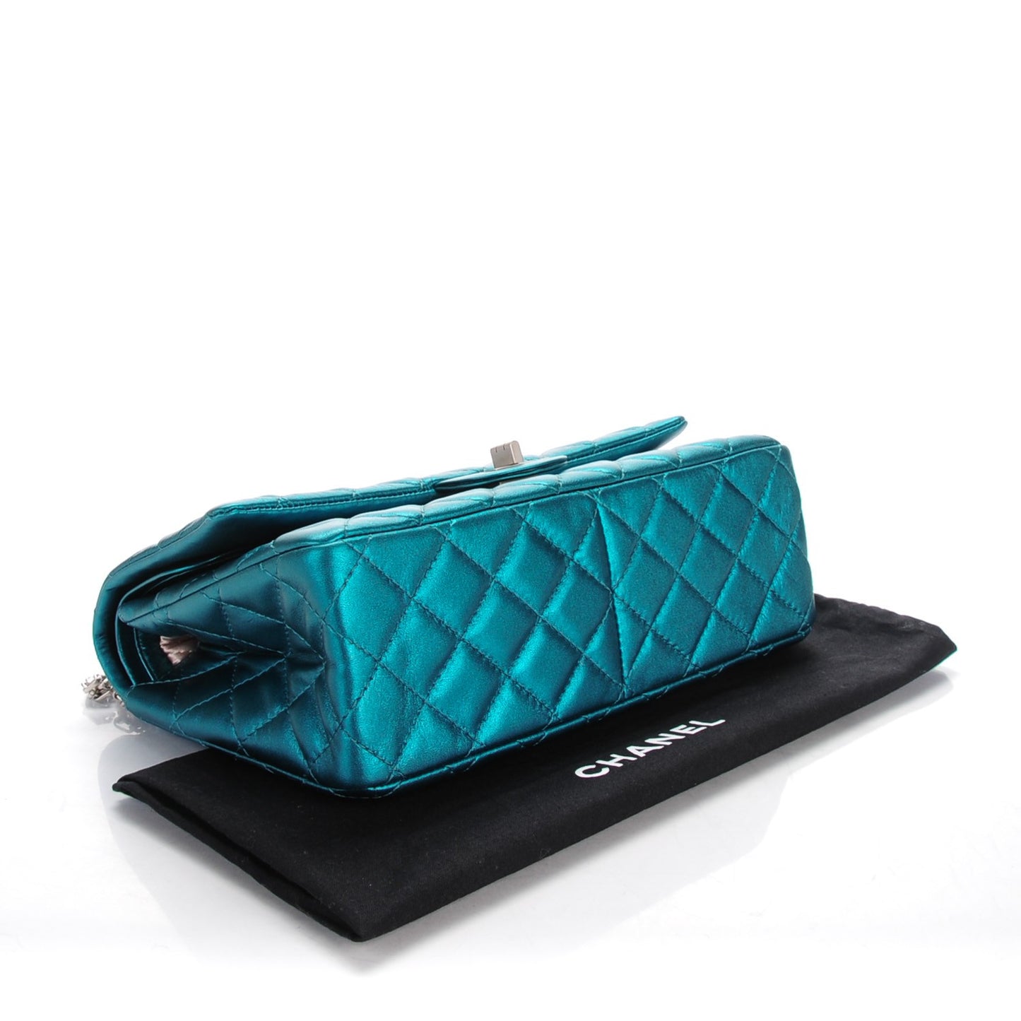 Metallic Calfskin Quilted 2.55 Reissue 226 Flap Turquoise