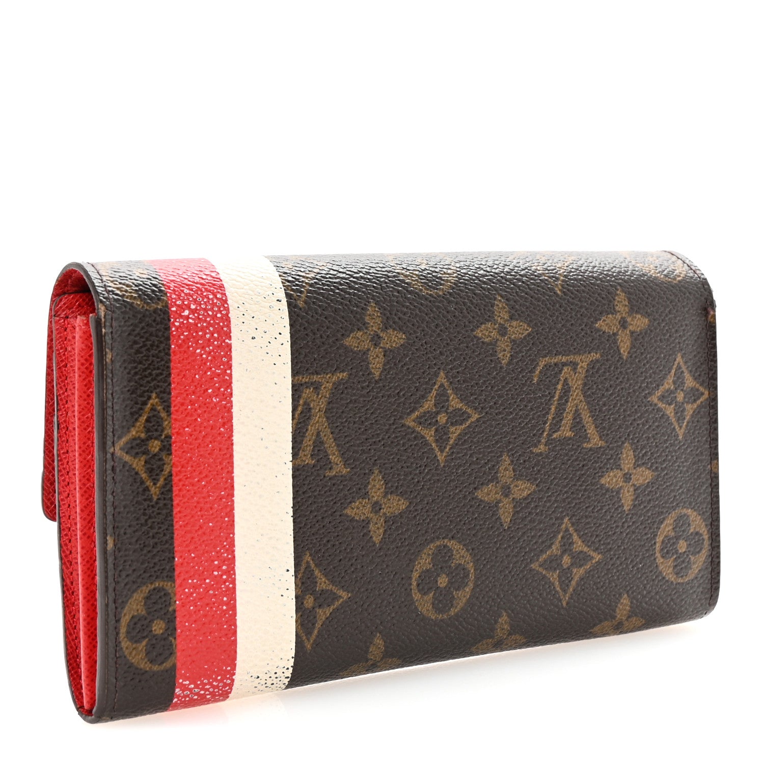 Louis Vuitton Monogram Groom Sarah Wallet Red 3 of 6