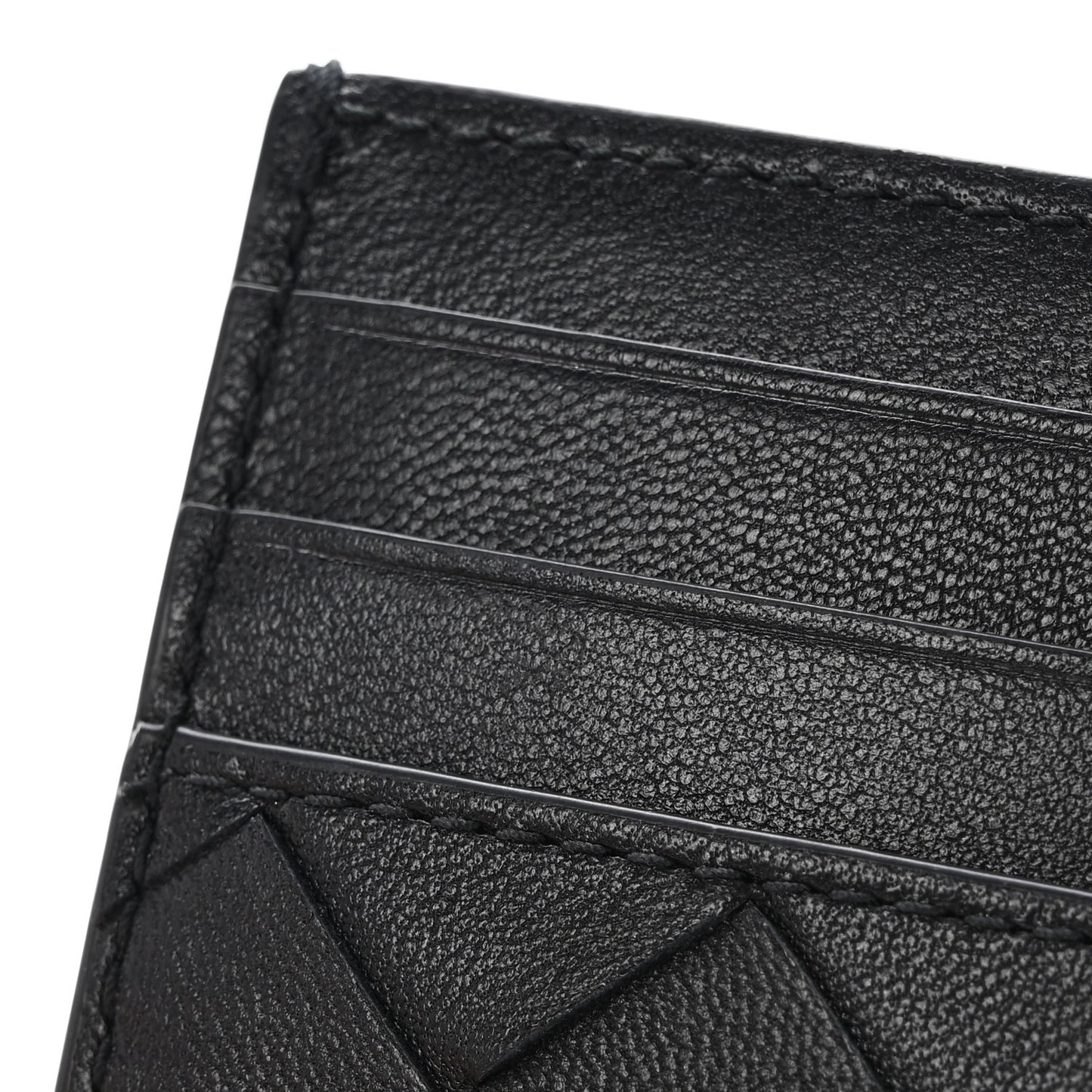 Nappa Intrecciato VN Card Case Black