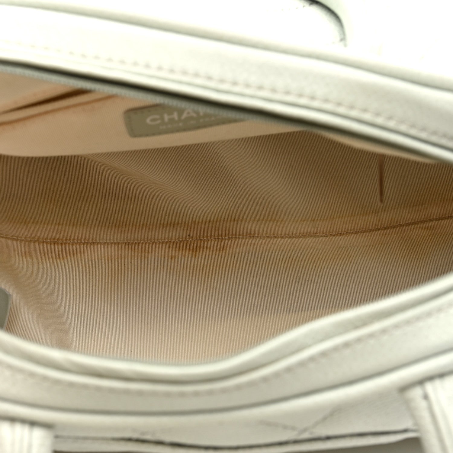 Chanel Caviar Quilted Small Bowler Grey 5 of 12