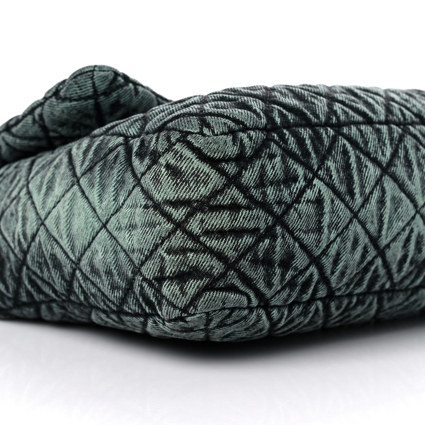 Denim Quilted Denimpression Flap Green Black