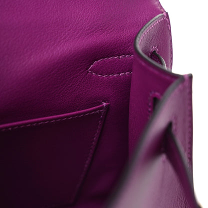 Hermes Swift Kelly Pochette Clutch Anemone 11 of 13