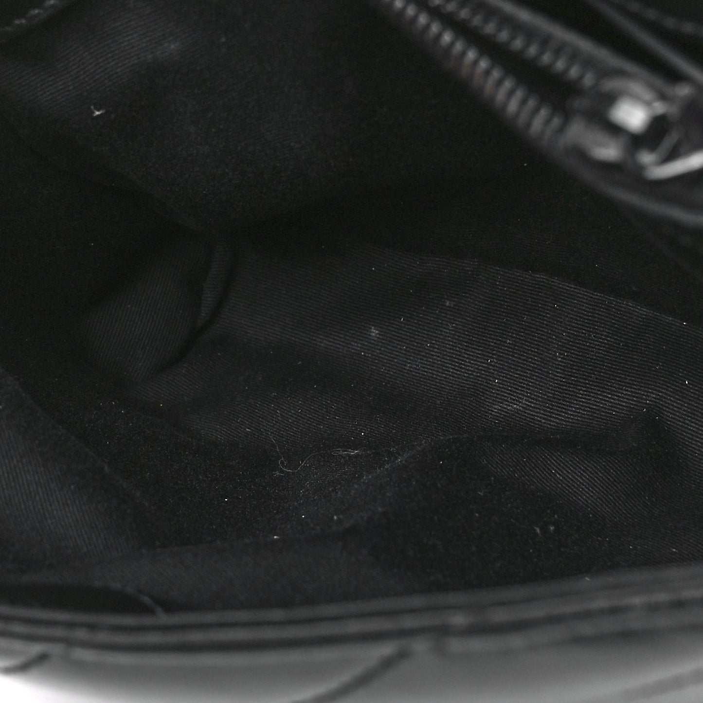 Calfskin Y Quilted Monogram Monochrome Small Loulou Chain Satchel Black