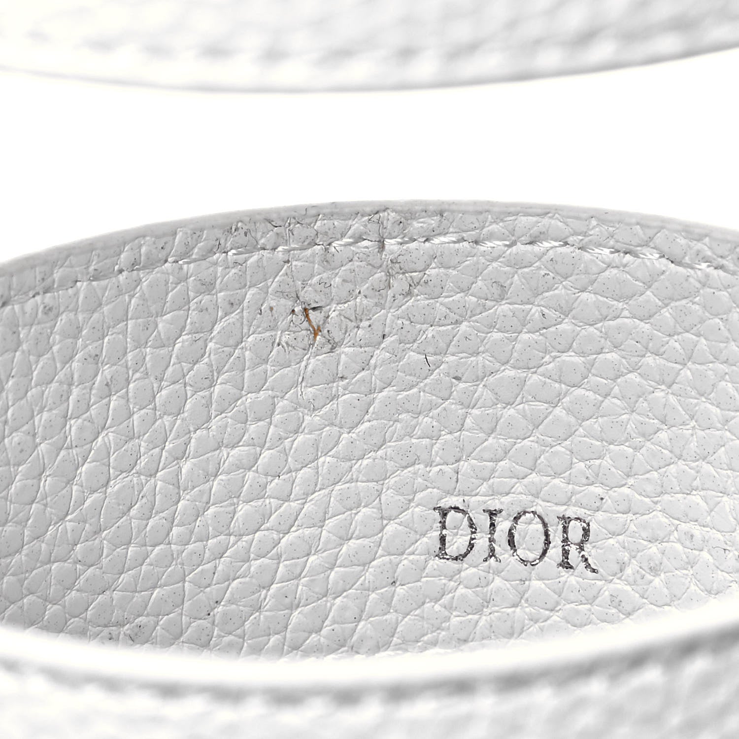 Christian Dior Oblique Stainless Steel Grained Calfskin Aqua Bottle With Shoulder Strap Off White 8 of 9