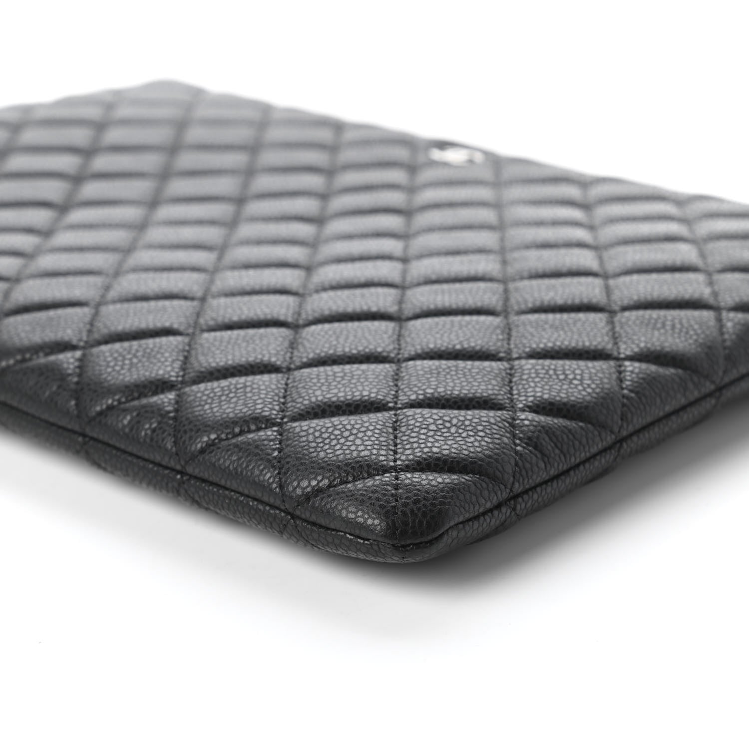 Chanel Caviar Quilted Large Cosmetic Case Black 7 of 10