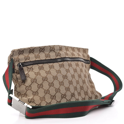 Gucci GG Monogram Double Pocket Belt Bag Dark Brown 3 of 10