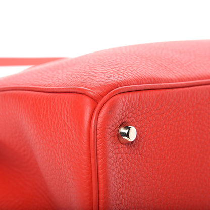 Christian Dior Bullcalf Large Diorissimo Tote Red 12 of 13