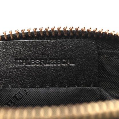 Burberry House Check Sequin Peyton Pouch Bag Gold Black 7 of 7