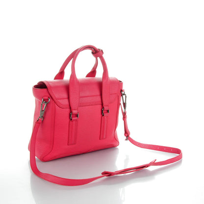 3.1 Phillip Lim 3.1 Textured Calfskin Medium Pashli Satchel Raspberry 3 of 7